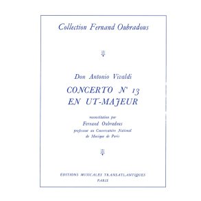 Antonio Vivaldi: Concerto N13, En Ut Majeur