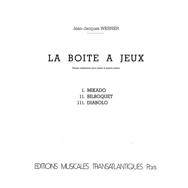 Jean Jacques Werner: La Boite  Jeux