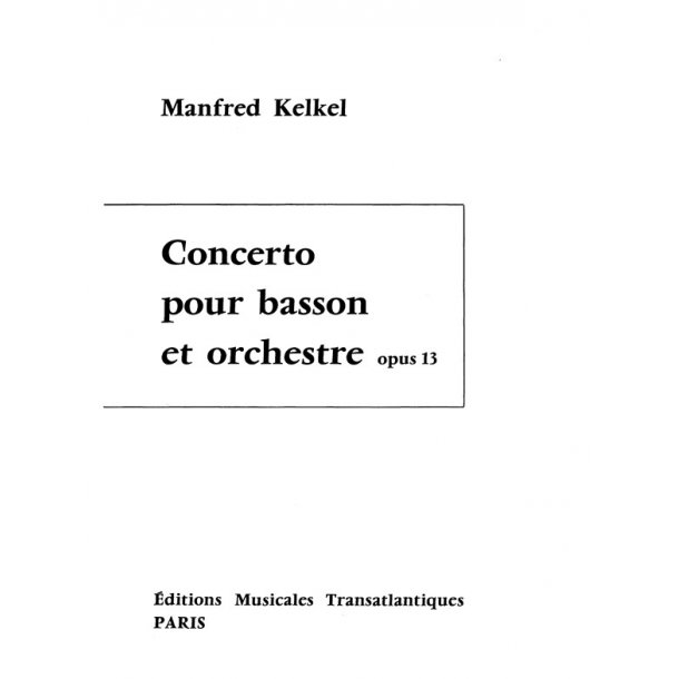 Manfred Kelkel: Concerto (Full Score)
