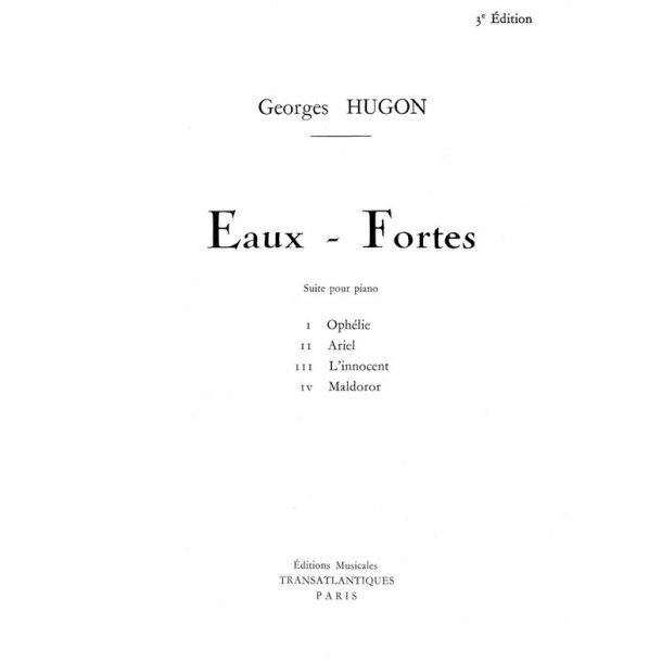 Georges Hugon: Eaux Fortes