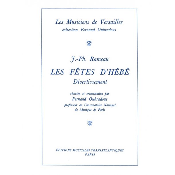 Jean Philippe Rameau: Les Ftes D'Hbe, Divertissement