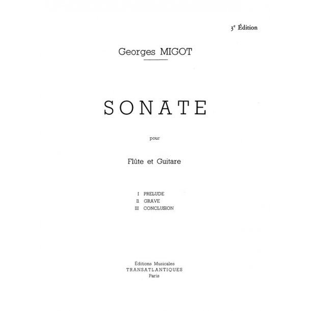 Georges Migot: Sonate