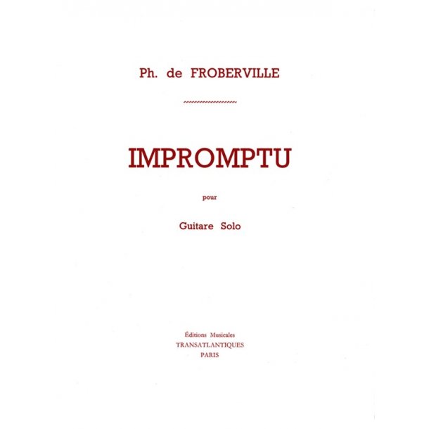 Philippe De Froberville: Impromptu
