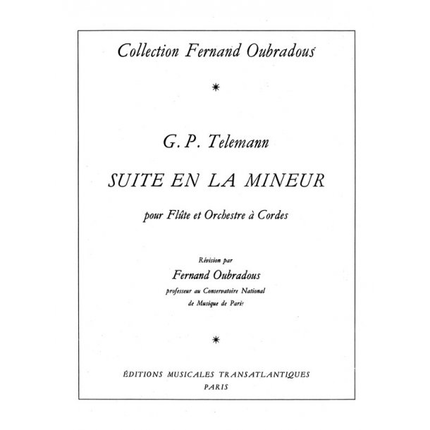 Georg Philipp Telemann: Suite En La Mineur