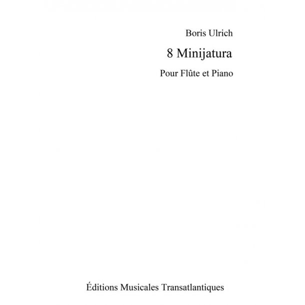 Boris Ulrich: 8 Miniatures