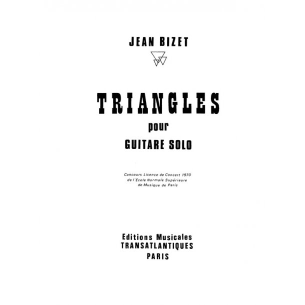 Jean Bizet: Triangles