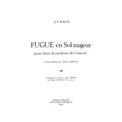 Jean Sbastien Bach: Fugue En Sol Majeur
