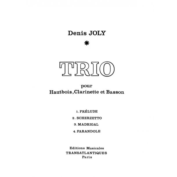 Denis Joly: Trio
