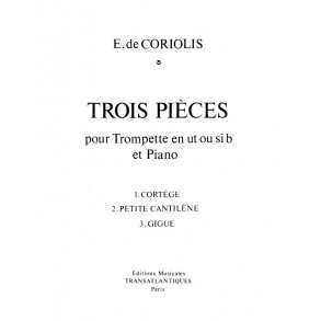 Emmanuel De Coriolis: 3 Pices