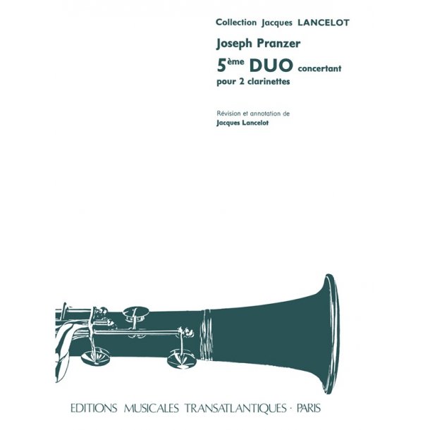 Joseph Pranzer: 5me Duo Concertant