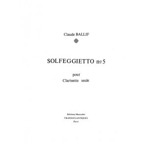 Claude Ballif: Solfeggietto N5 Op.36