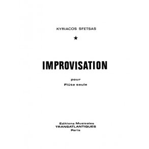 Kyriacos Sfetsas: Improvisation