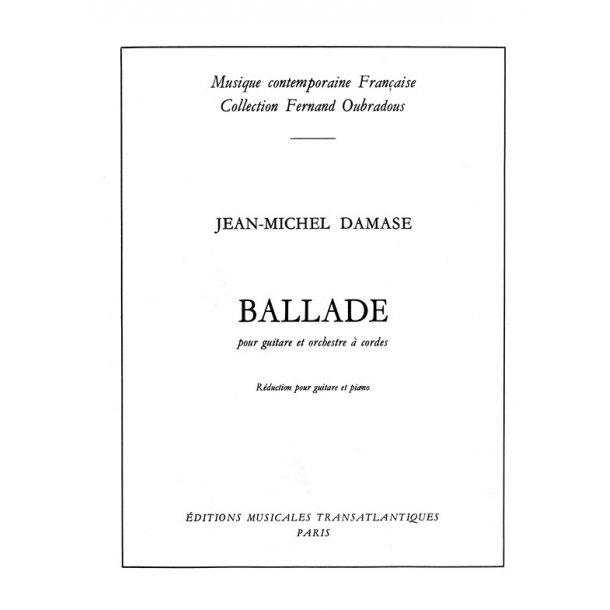 Jean Michel Damase: Ballade