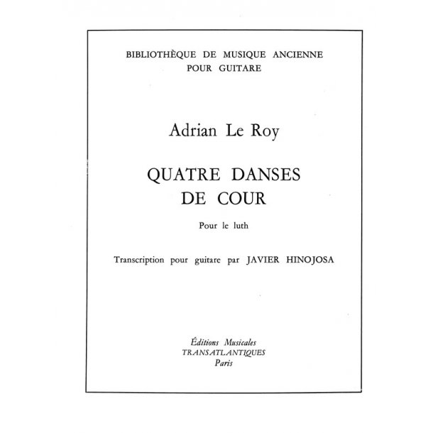 Ren Leroy: 4 Danses De Cour