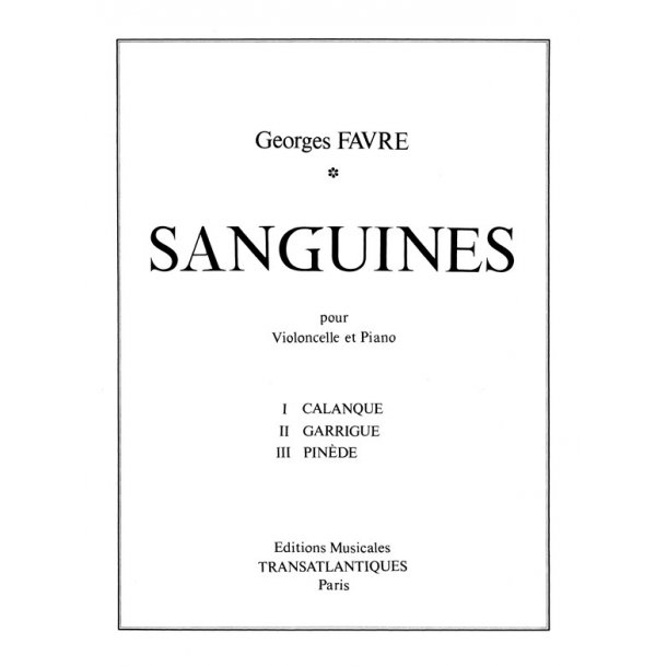 Georges Favre: Sanguines
