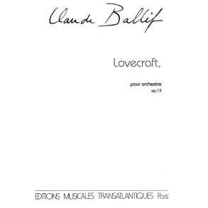 Claude Ballif: Lovecraft, Op. 13