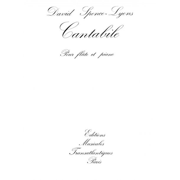 David Spence-Lyons: Cantabile