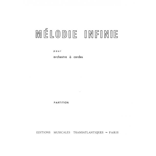 Theodor Grigoriu: M&eacute;lodie Infinie