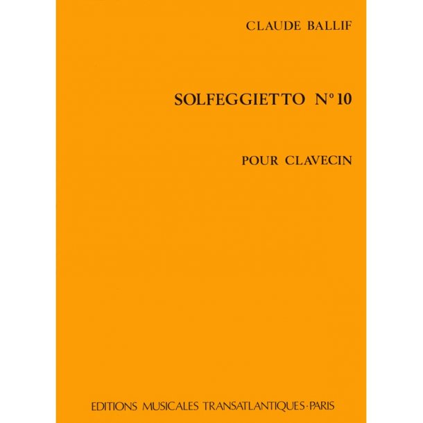 Claude Ballif: Solfeggietto N10  Op.36