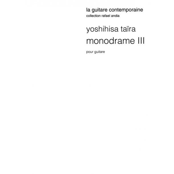 Yoshihisa Taira: Monodrame 3
