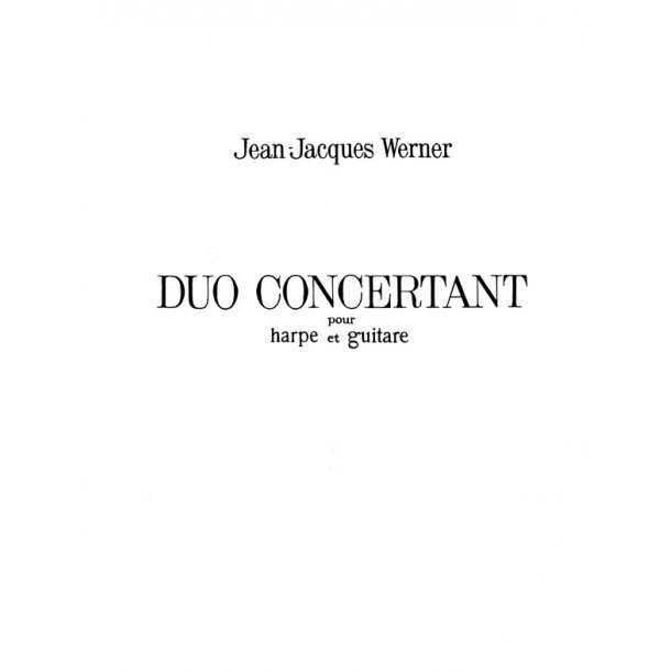 Jean Jacques Werner: Duo Concertant