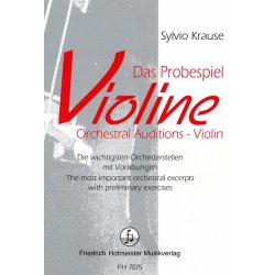 KRAUSE SYLVIO DAS PROBESPIEL VIOLINE ORCHESTRAL AUDITIONS VLN BK