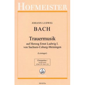 Bach Jl Trauermusik Chor Pt Bk