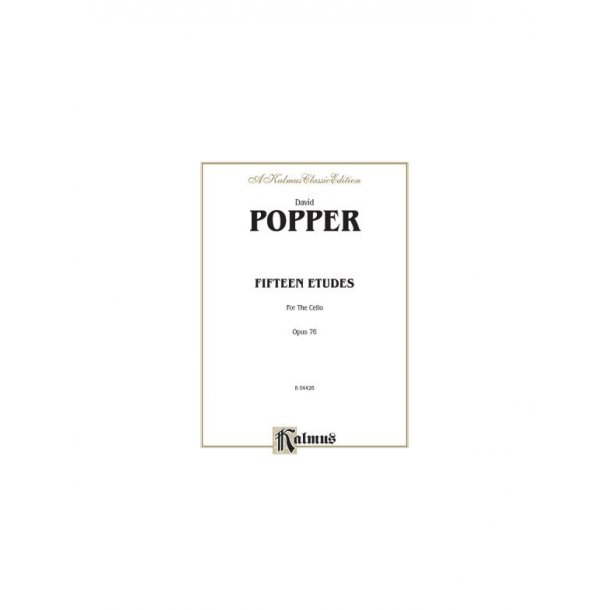 David Popper: Fifteen Etudes For Cello Op.76