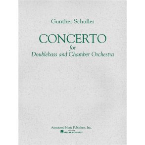 Gunther Schuller: Concerto For Double Bass And Orchestra (Double Bass/Piano)