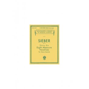 Ferdinand Sieber: Thirty-Six Eight-Measure Vocalises For Bass Op.97