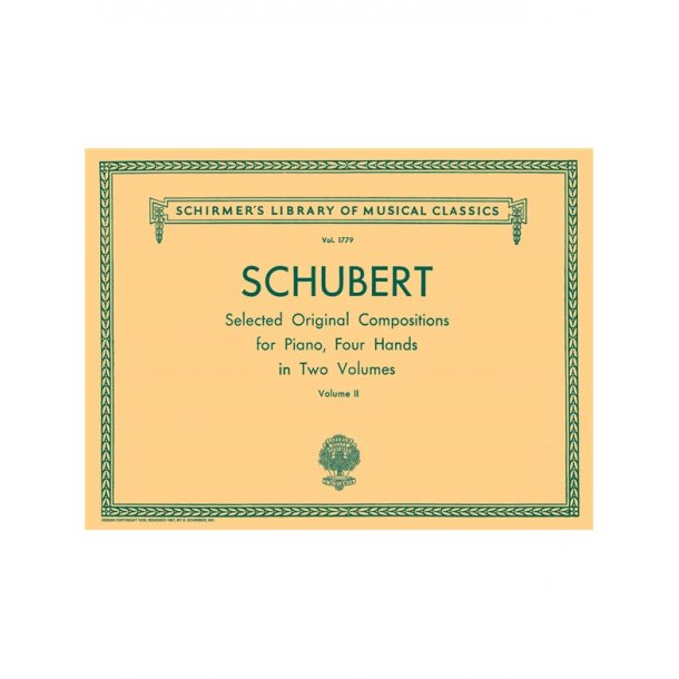 Franz Schubert: Selected Original Compositions For Piano Duet Volume II