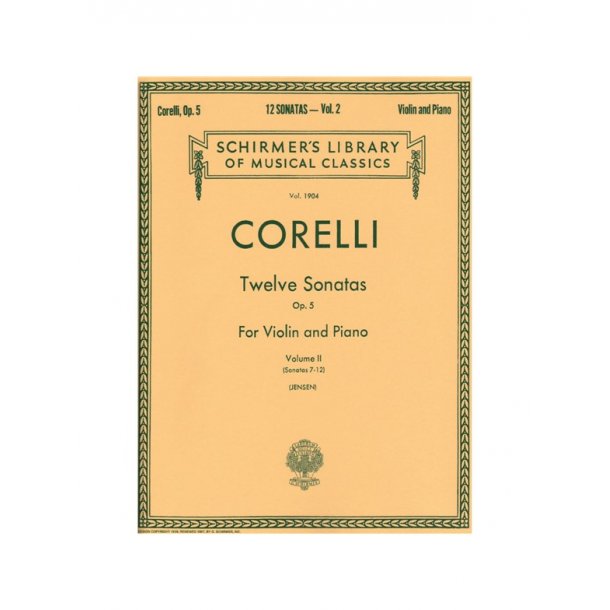 Arcangelo Corelli: Twelve Violin Sonatas Op.5 Vol.2 (Nos. 7-12)