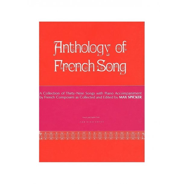 Anthology Of French Song (High Voice)