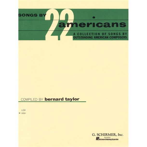 Songs By 22 Americans - High Voice