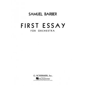 Samuel Barber: First Essay For Orchestra Op.12 (Study Score)