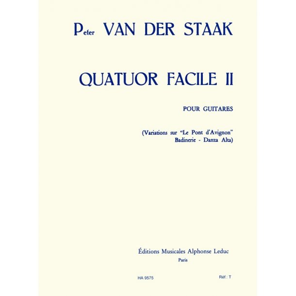 Pieter van der Staak: Quatuor facile No.2 (Guitars 4)