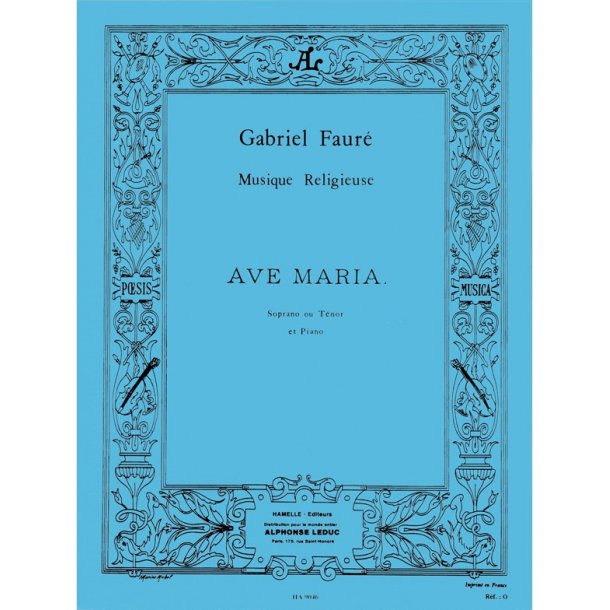 Gabriel Faur&eacute;: Ave Maria Op.67, No.2 (sop/ten) (Voice & Piano)