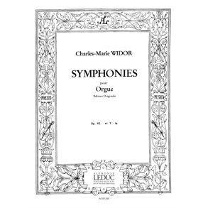 Widor Symphonie No7 Op42 Organ Book