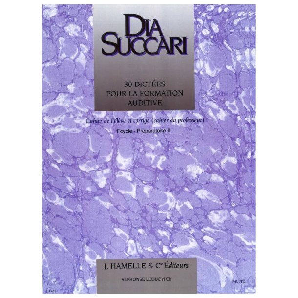 Succari 30 Dictees Pour La Formation Auditive Eleve Prof 1 Prep 2 Book