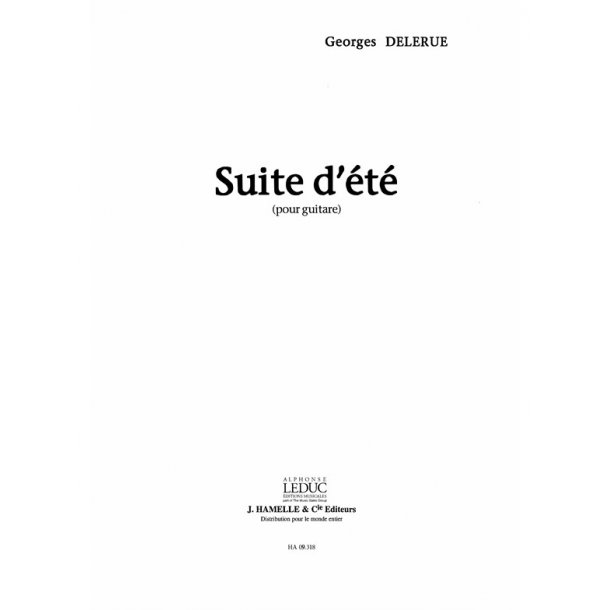 Delerue Suite D'ete Guitar Book
