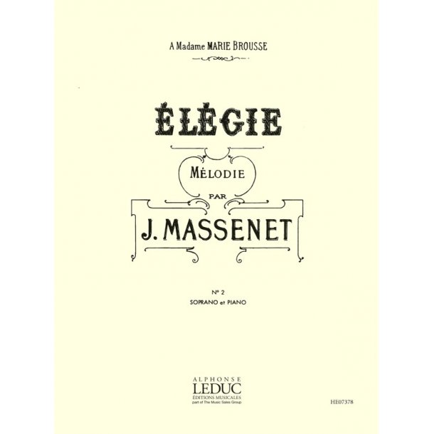 Jules Massenet: Elegie