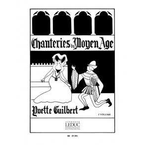 Guilbert Chanteries Du Moyen Age Volume 1 Medium Voice & Piano Book