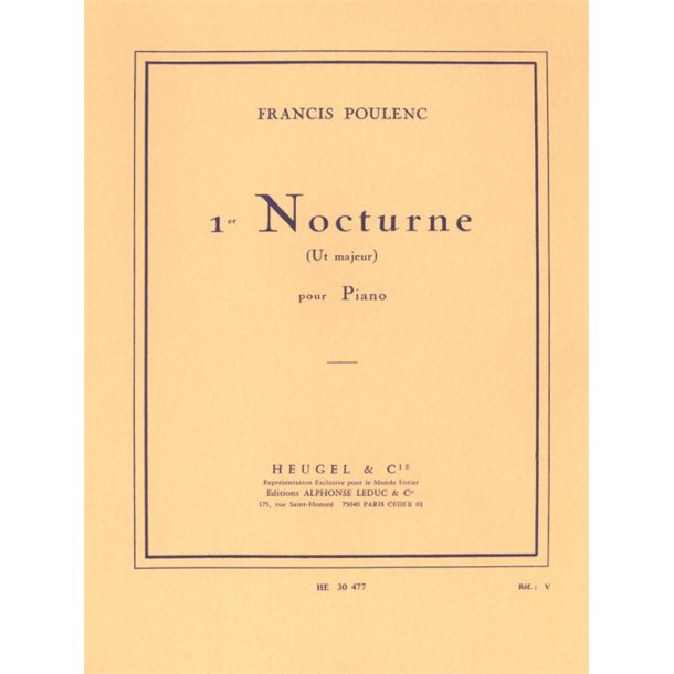 Francis Poulenc: Nocturne No.1 In C