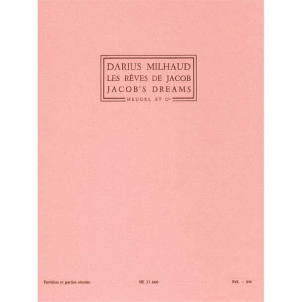 Darius Milhaud: Les R&ecirc;ves de Jacob Op.294, Suite chor&eacute;graphique (Quintet-Mixed)