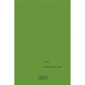 Gilbert Amy: Epigrammes (Piano solo)