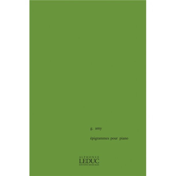 Gilbert Amy: Epigrammes (Piano solo)