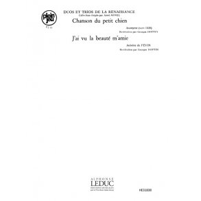 Fevin De Duos Trios Renaissance Pj55 Chson Petit Chien 3 Part