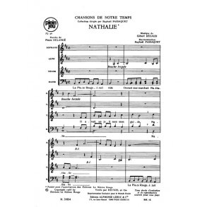 Becaud Delanoe Chansons De Notre Temps Pj40 Nathalie 4 Part