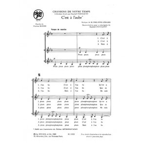 Gerard Passaquet Chansons De Notre Temps Pj60 C'est A L'aube 3 Part