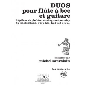 Sanvoisin Duos Pour Flute A Bec Et Guitare Cpj4 Recorder & Guitar Book